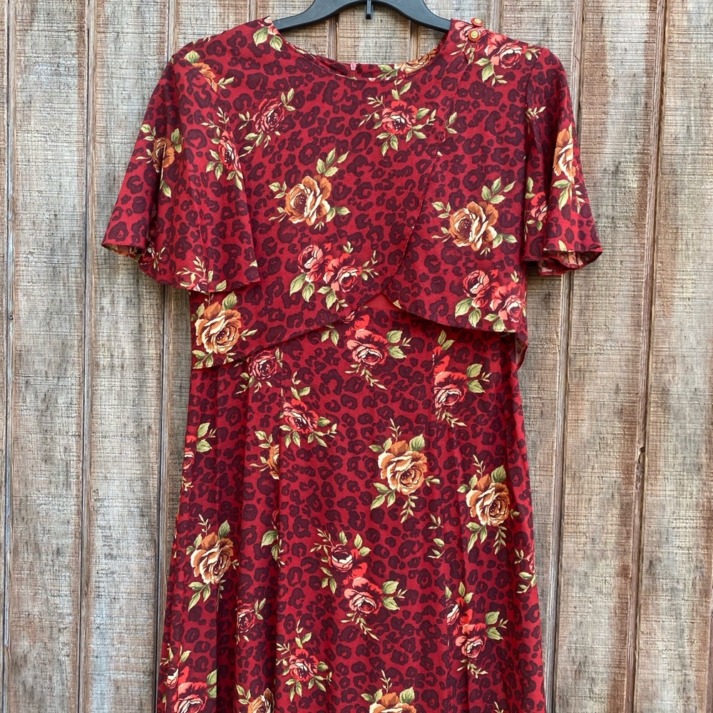 Vintage COCO BLANCO 100% linen maxi floral dress - Picture 3 of 16